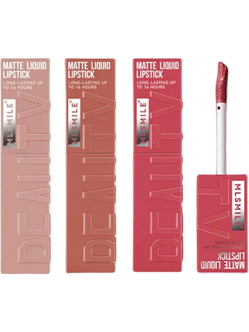 Matte Liquid Lipstick Set - Velvet Smooth Nude Lip Gloss, Waterproof & Long